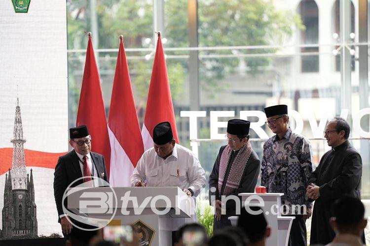 Prabowo Resmikan Terowongan Silaturahmi, Simbol Toleransi Antarumat Beragama di Jakarta