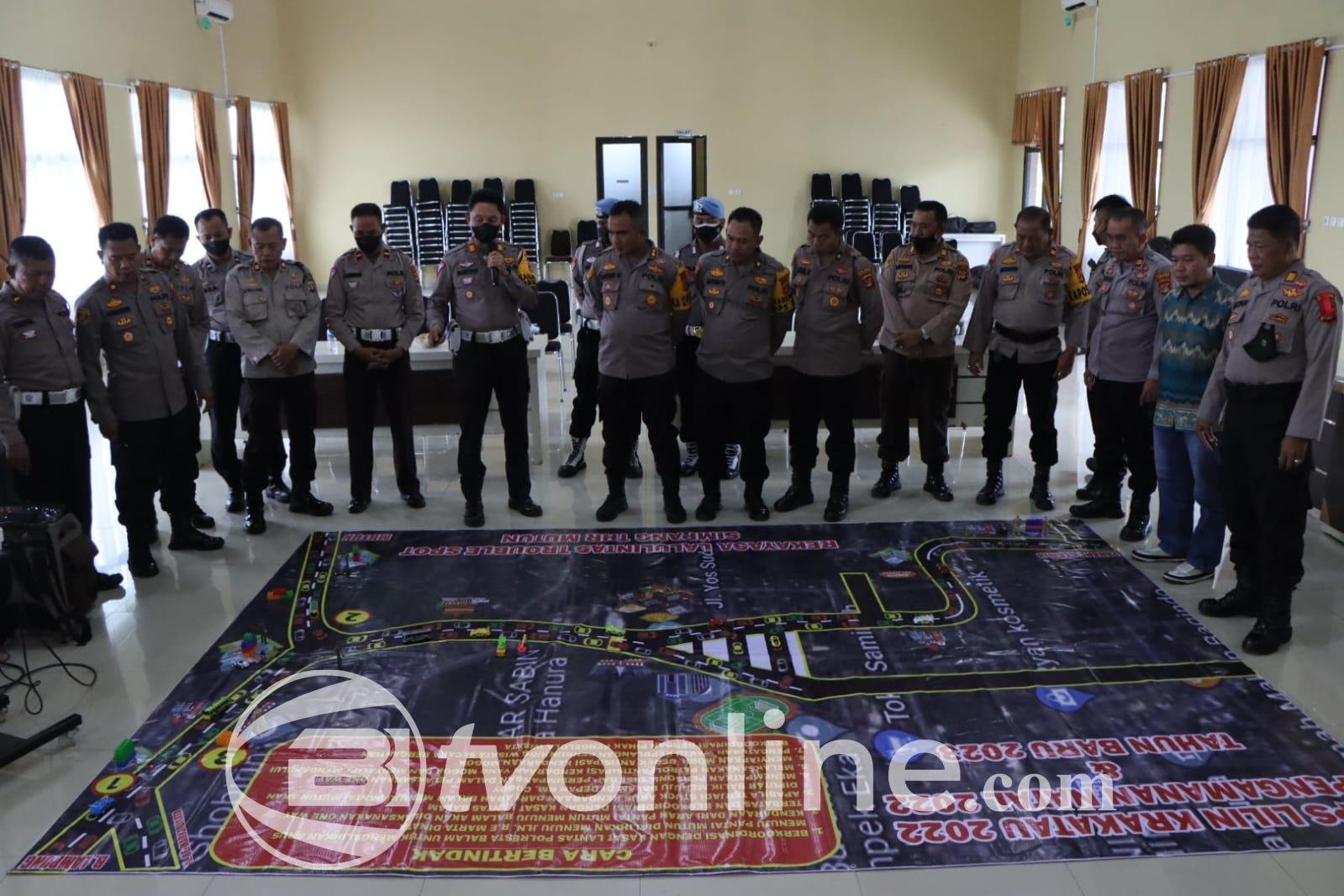Kapolres Rohul Pimpin Apel dan Simulasi Pengamanan Pleno Rekapitulasi Suara Pilkada