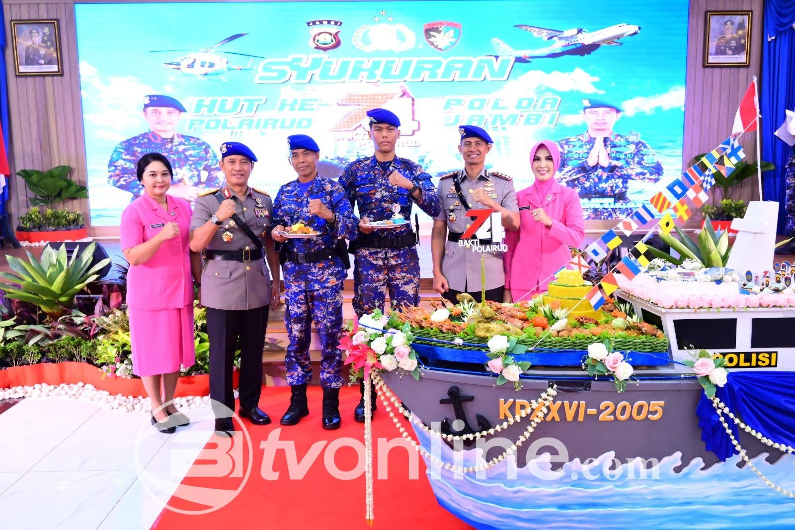 Polda Jambi Gelar Syukuran HUT Ke-74 Polairud, Tunjukkan Komitmen Amankan Sumber Daya Kelautan