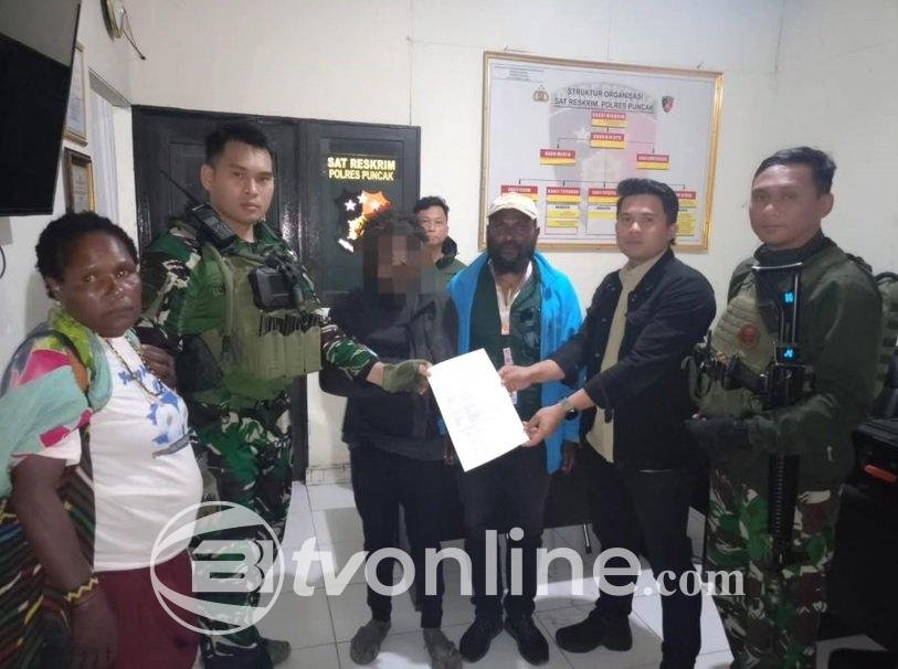 Satgas Mobile Yonif 323 Kostrad Tangkap Anggota OPM yang Terlibat Kriminal di Papua Tengah