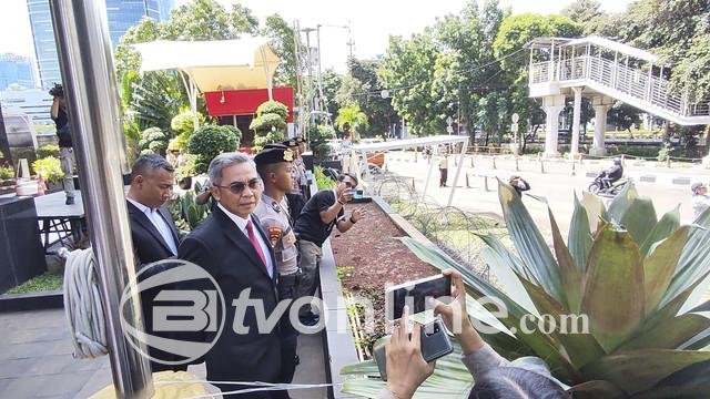 Ketua KPK Setyo Budiyanto Pantau Aksi Unjuk Rasa di Depan Gedung Merah Putih KPK