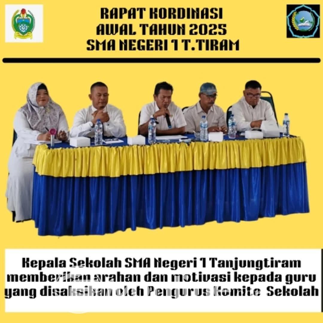 Rapat Koordinasi Awal Tahun 2025: SMA Negeri 1 Tanjungtiram Siap Majukan Pendidikan