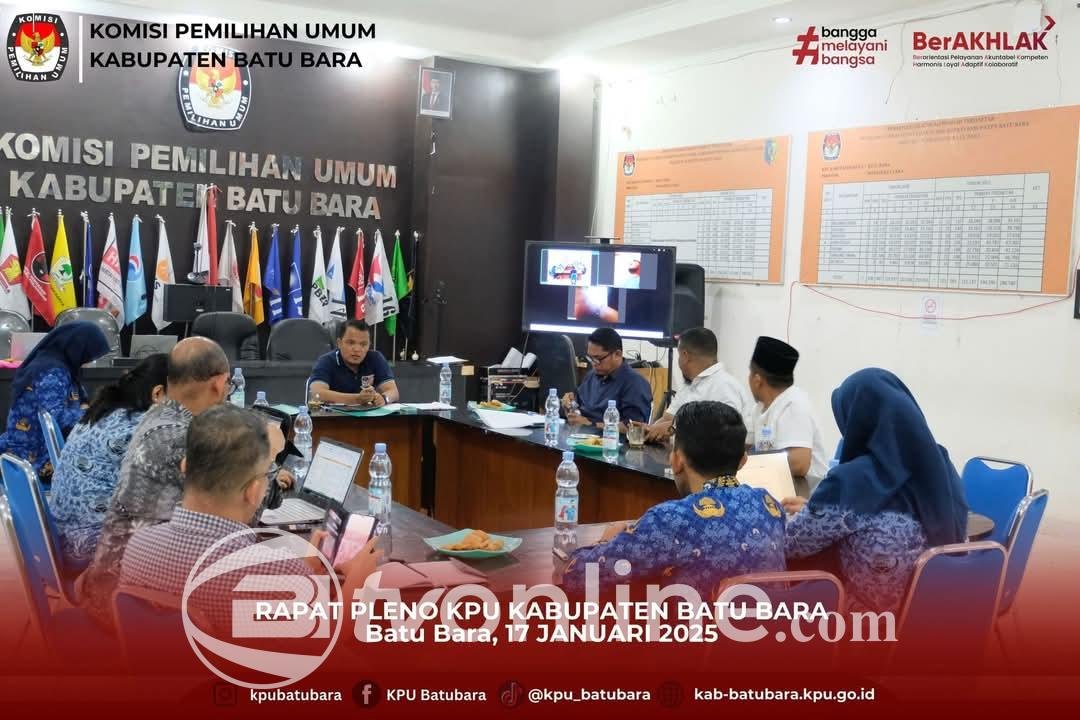 KPU Kabupaten Batu Bara Gelar Rapat Pleno Rutin, Bahas Kegiatan Mendatang