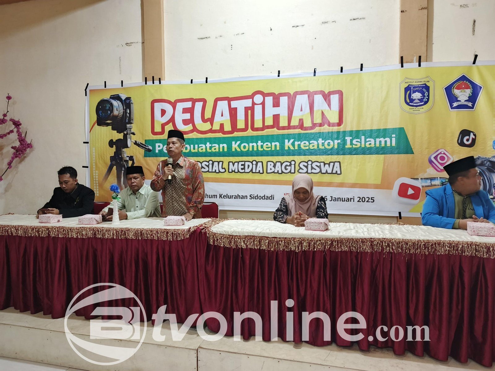 IAIDU Asahan Gelar Pelatihan Pembuatan Konten Islami untuk Siswa SMA Sidodadi