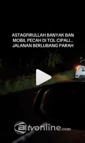 Mobil Ganti Ban di Tol Cipali, ASTRA Infra Tol Road Minta Maaf atas Kerusakan Akibat Lubang