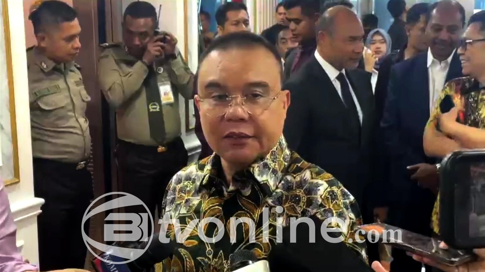 Sufmi Dasco Ahmad dan Surya Paloh Bahas Survei Kepuasan Publik di Peresmian Ruang Fraksi NasDem