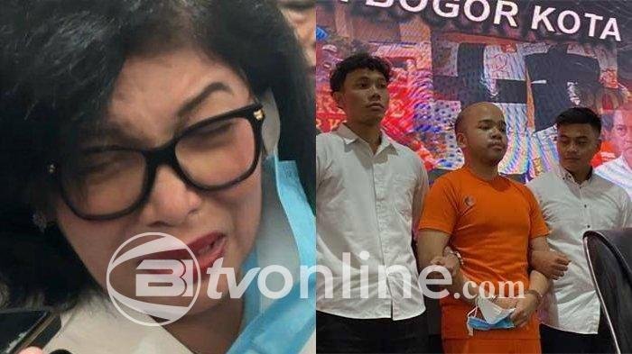Ibu Tersangka Pembunuhan Satpam di Bogor Meneteskan Air Mata Saat Bertemu Anak di Mobil Tahanan