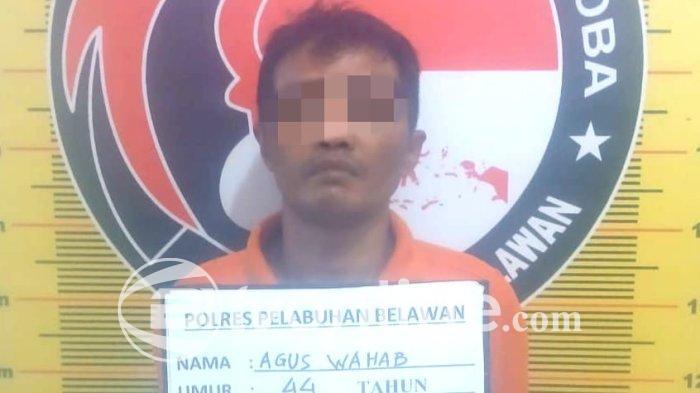 Polisi Tangkap Agus Wahab, Pengedar Sabu di Hamparan Perak, Sempat Coba Melarikan Diri