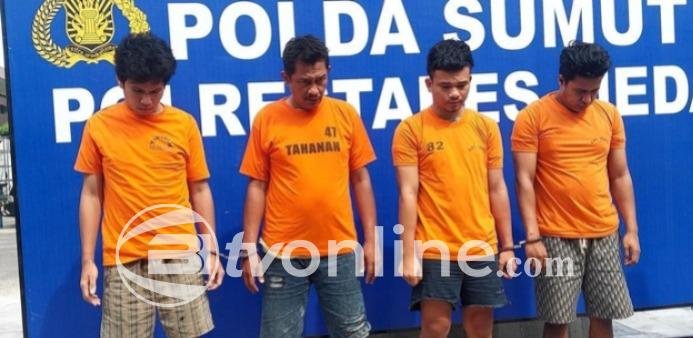 Polrestabes Medan Tangkap Empat Warga Sipil, 7 Pelaku Pembunuhan Eks Anggota TNI Masih Dikejar