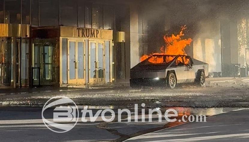 Tesla Cybertruck Meledak di Depan Hotel Milik Donald Trump di Las Vegas, 1 Orang Tewas dan 7 Terluka