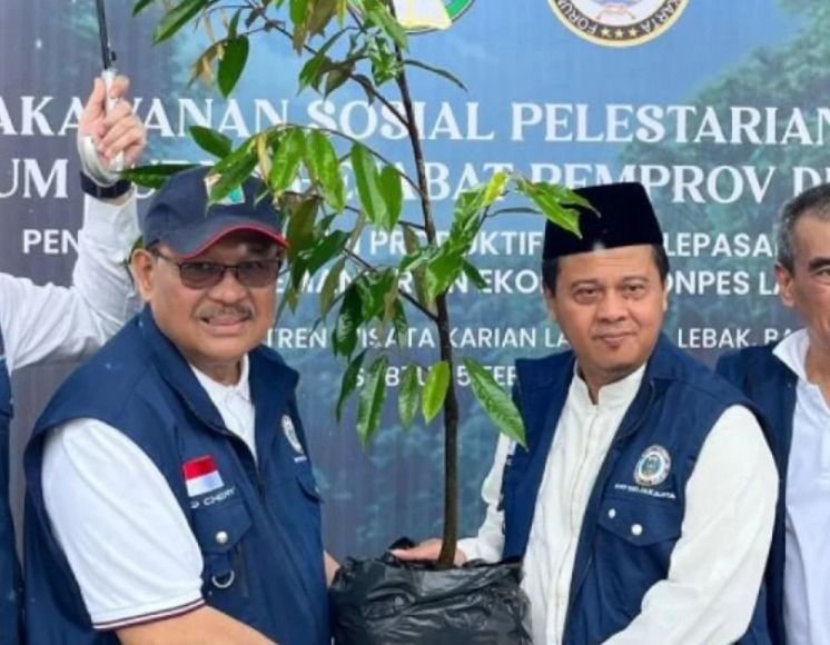 Wujudkan Jakarta Green City, FPP DKI Tanam Ribuan Pohon di Ponpes La Tansa