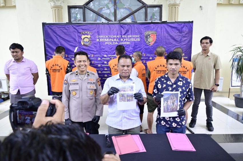 Polda Jambi Amankan Tiga Pelaku Penambangan Minyak Ilegal di Muaro Jambi, Terancam Hukuman 6 Tahun Penjara