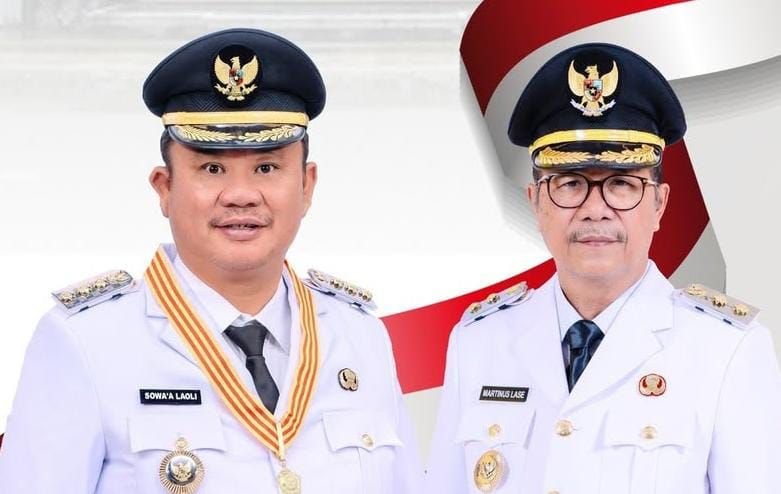 Sowa&rsquo;a Laoli dan Martinus Lase Resmi Dilantik Sebagai Wali Kota dan Wakil Wali Kota Gunungsitoli 2025-2030