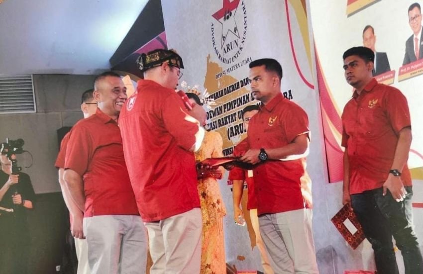 Hadiri Pelantikan DPD ARUN SUMUT, Edi Perwira Ginting Mandataris DPC ARUN Binjai
