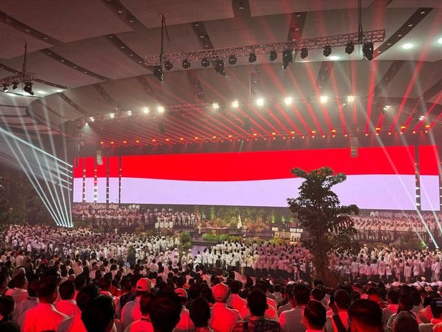 Kader Gerindra Sorakkan "Prabowo Dua Periode" dalam HUT ke-17 Partai Gerindra