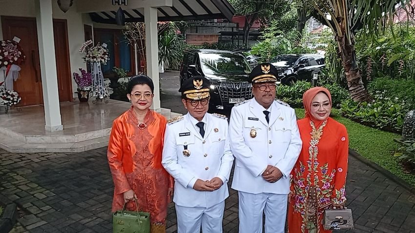 Pramono Anung dan Rano Karno Berangkat Bersama Menuju Istana Merdeka untuk Pelantikan Gubernur dan Wakil Gubernur Jakarta