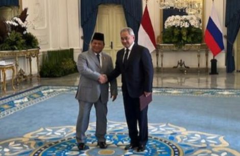 Prabowo Subianto Terima Kunjungan Sergei Shoigu di Istana Merdeka, Jakarta