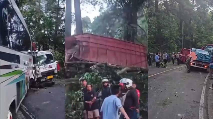 Kecelakaan Beruntun di Puncak Cianjur, Lima Orang Luka Ringan