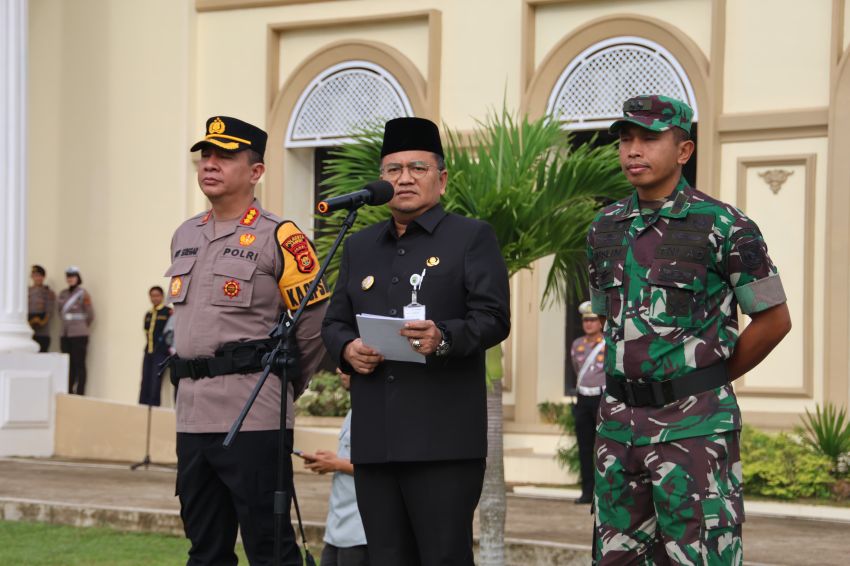 Bersama Wujudkan Mudik Aman Keluarga Nyaman, Polresta Jambi Gelar Apel Pasukan Ops Ketupat 2025.