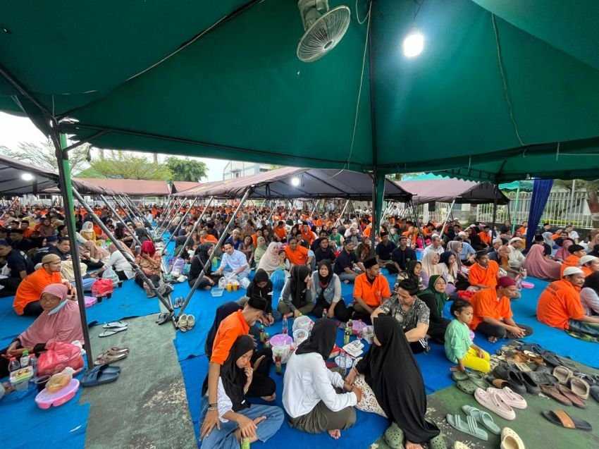 Penuh Kebersamaan, Warga Binaan Rutan Kelas I Medan Berbuka Puasa Bersama Keluarga