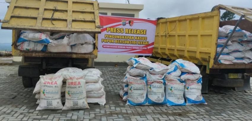 Ungkap Jaringan Distribusi Ilegal, Polres Tapsel Terus Dalami Peredaran Pupuk Bersubsidi