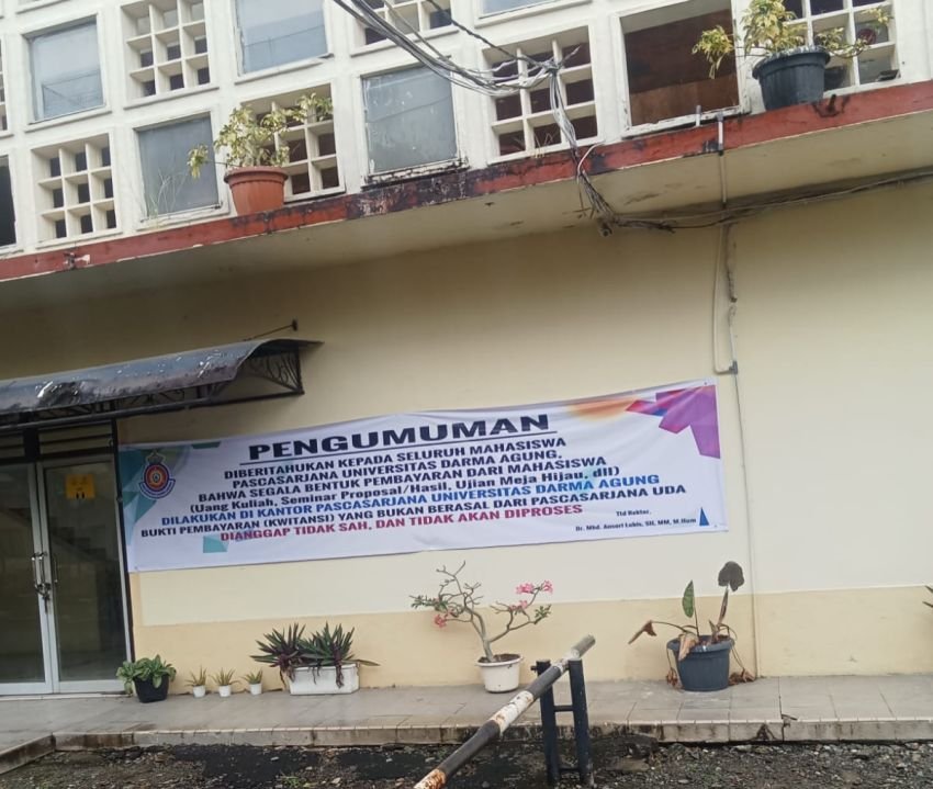 Kampus Universitas Darma Agung Medan Sepi Pasca Kisruh 2 Kubu Abang Dan Adek Saling Merebutkan Kampus