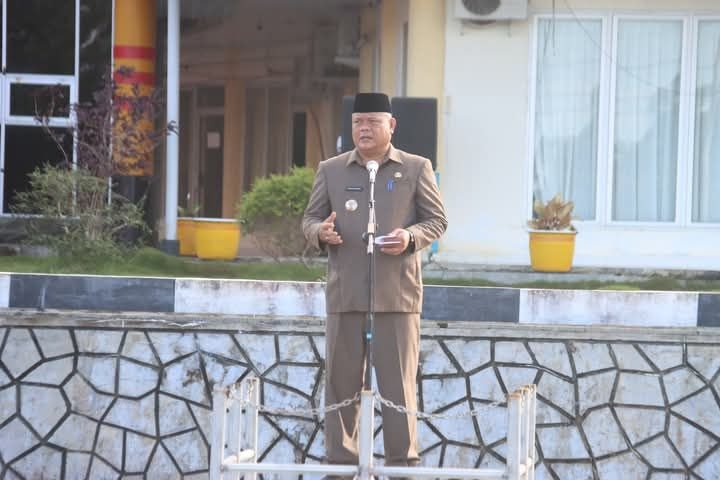 Arahan Bupati Nias Utara Pada Kegiatan Apel Bersama Lingkup Pemkab Nias Utara