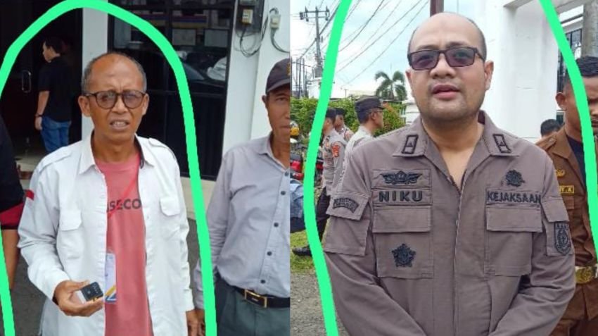 Ratusan Massa Gelar Aksi Demo di Kantor Kejaksaan Negeri Empat Lawang Tuntut Penyelesaian Kasus Korupsi