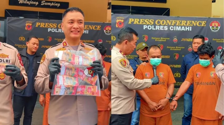 Peredaran Uang Palsu Marak Jelang Lebaran, Dua Pelaku Ditangkap di Lembang