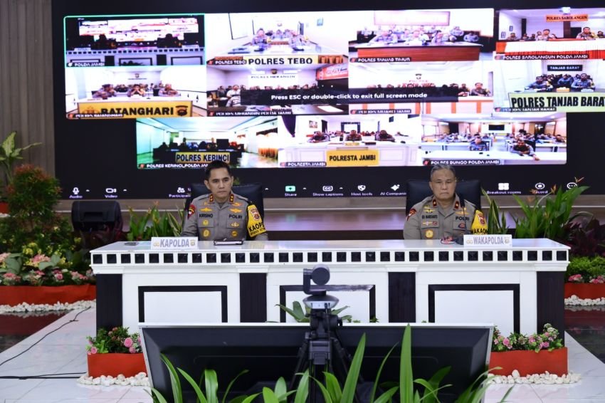 Kapolda Jambi Tekankan Pentingnya Mentalitas Pelayanan dalam Commander Wish kepada PJU dan Personel