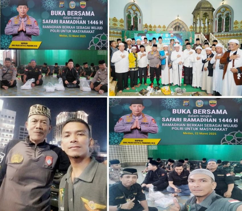 Ketua Umum DPP Sumut BIMANTARA POLDASU Sambut Kunjungan Safari Ramadhan 1446 H Kapolri di Medan