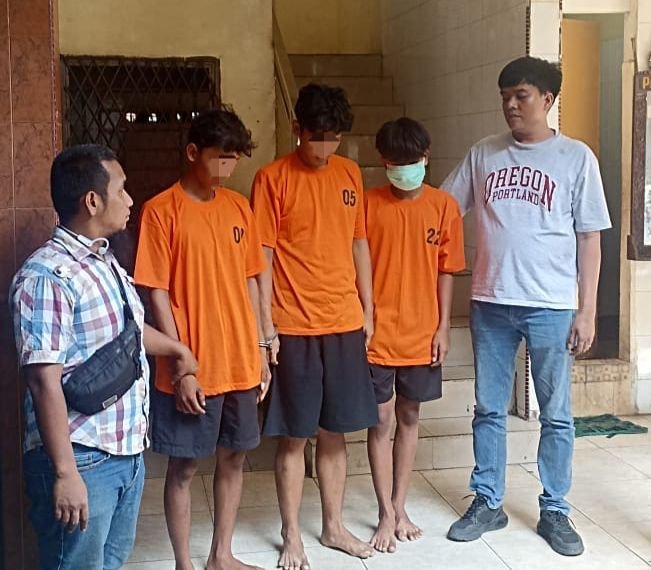 Tim Patroli Polisi Sigap! 3 Remaja Tawuran Ditangkap di Medan