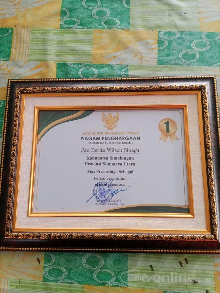 Petani Berprestasi Asal Simalungun Pastikan Kembalikan Piagam Penghargaan Gubernur Sumut