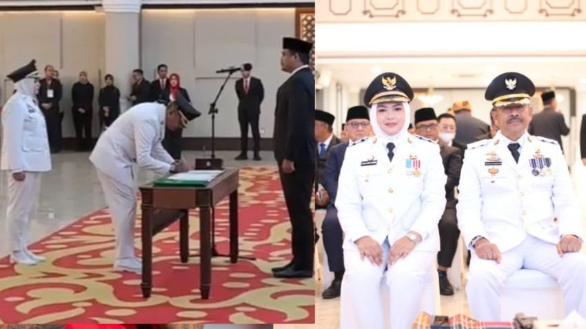 Gubsu Bobby Resmi Melantik Saipullah &ndash; Atika Menjadi Bupati dan Wakil Bupati Madina 2025-2030