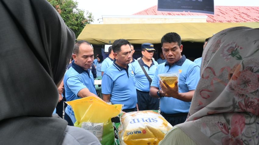 TNI AU Wilayah Medan Gelar Bazar Murah dalam Rangka Peringatan ke-79 HUT TNI Angkatan Udara