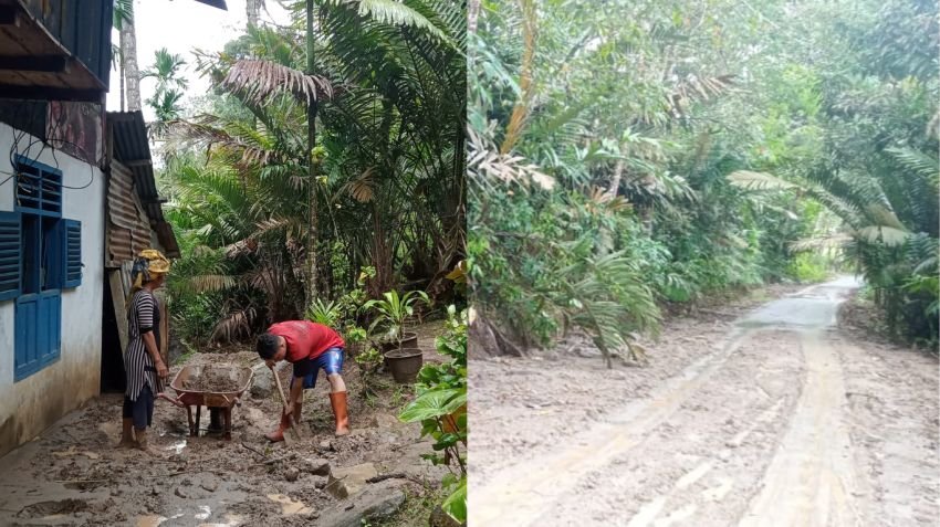 Rumah Warga di Desa Simatohir Terdampak Longsor, Aparat Desa Dinilai Lamban