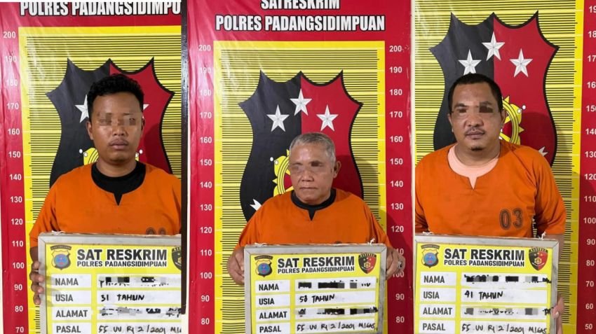 Tiga Terduga Pelaku Penyalahgunaan BBM Subsidi Pertalite Ditangkap Polres Padangsidimpuan