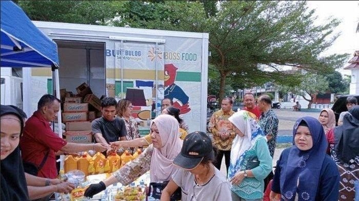 Pasar Murah Subsidi di Deli Serdang Sambut Idul Fitri, Warga Miskin Dapatkan Beras dan Telur Murah