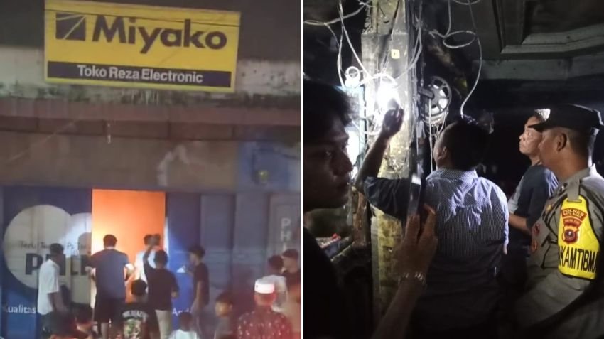 Toko Elektronik di Indrayaman Dilalap Api, Kerugian Ditaksir Rp10 Juta