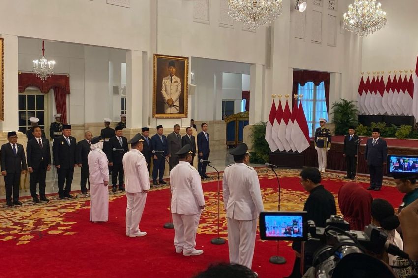 Momen Khidmat di Istana: Prabowo Lantik Gubernur Terpilih Babel dan Papua Pegunungan