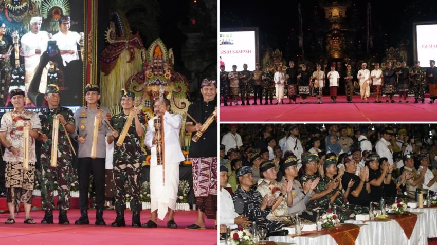 Launching Bali Bersih Sampah Di Panggung Terbuka Arda Candra Balai Budaya Art Center