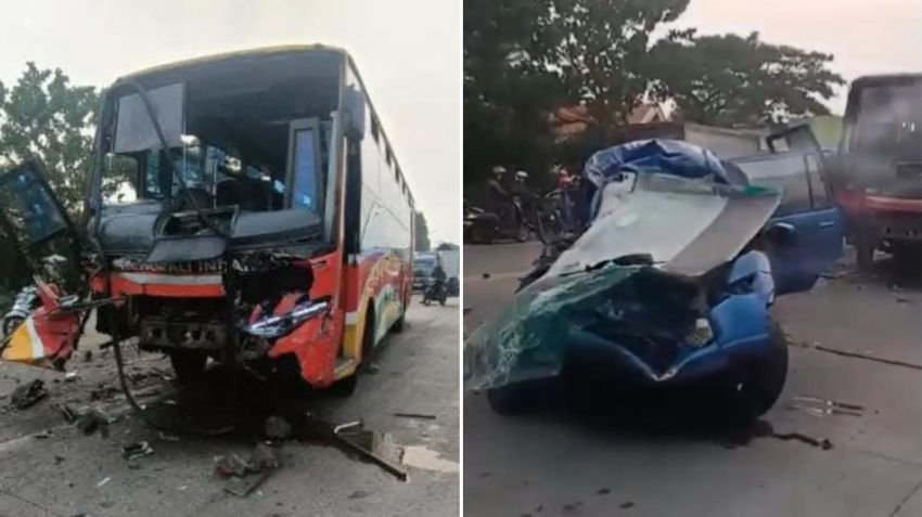 Kecelakaan Maut di Gresik, 7 Jemaah Umrah Tewas dalam Tabrakan Mobil Panther dan Bus