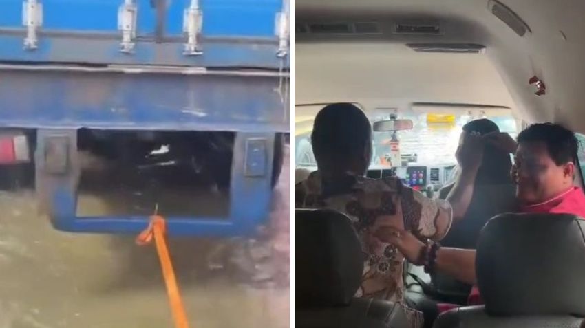 Rombongan DPRD Medan Terjebak Banjir Rob Saat Sidak, Mobil Mogok dan Dievakuasi Truk