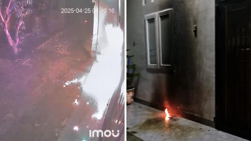 Rumah Ketua Umum KSBSI Fatiwanolo Zega Dilempar Bom Molotov, Polisi Lakukan Penyelidikan