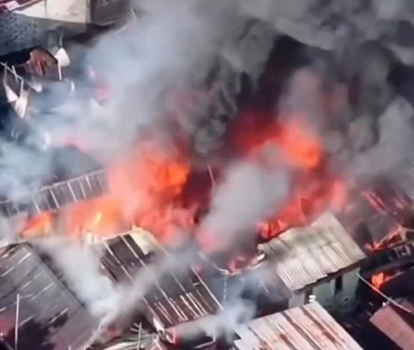15 Rumah Ludes Terbakar di Makassar, Diduga Akibat Korsleting Listrik