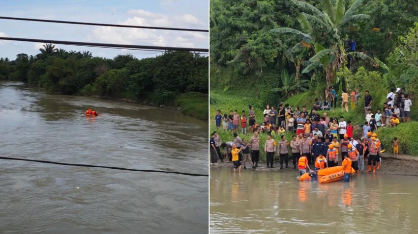 Bripka Adil Tambunan Hilang Saat Cari Cacing di Sungai Padang, Tebing Tinggi