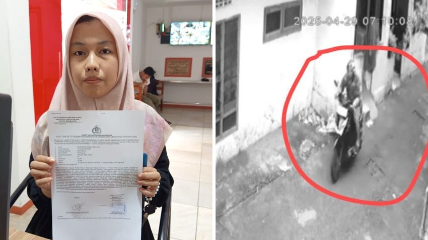 Curanmor Semakin Marak, Aksi Pelaku Terekam CCTV Saat Korban Memanaskan Sepeda Motor di Depan Rumah