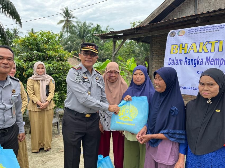 Sambut Hari Bakti Pemasyarakatan Ke-61 tahun 2025, Lembaga Pemasyarakatan Kelas IIA Labuhan Ruku Kembali Gelar Bakti sosial (baksos)