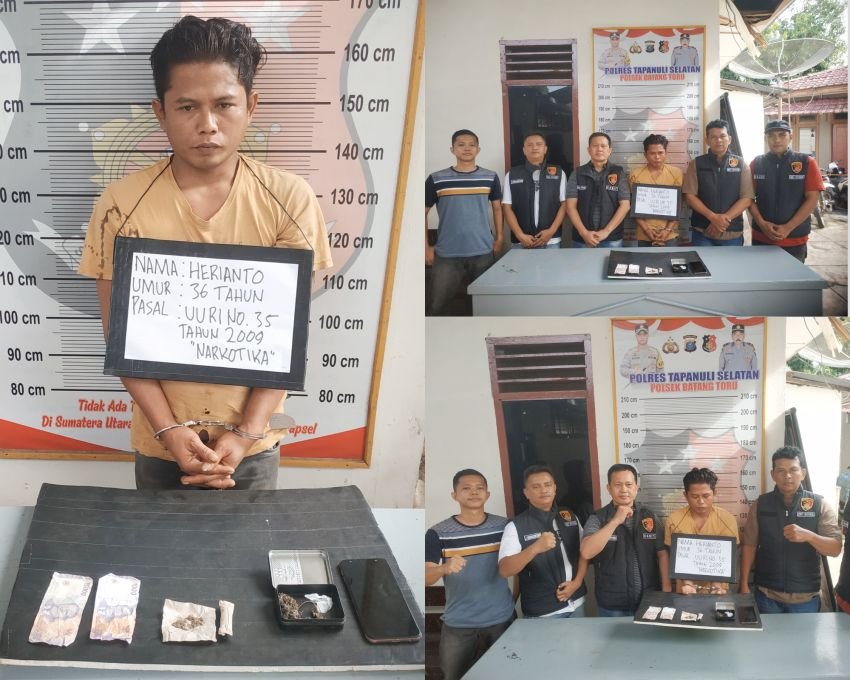 Karyawan PLTA di Batang Toru Ditangkap Polisi, Tertangkap Bawa Ganja!