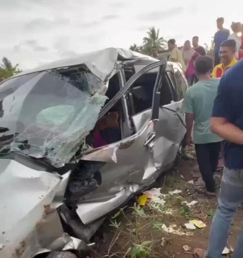 Mobil Diseret Kereta Sribilah Utama di Asahan, Satu Tewas dan Empat Luka-Luka